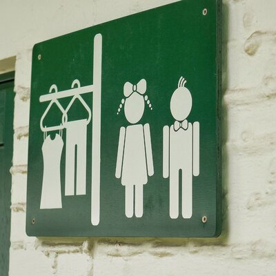 Umkleide-Duschen Hinweisschild
